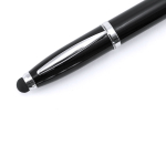 Stylo USB en métal à ouverture pivotante avec encre bleue couleur noir cinquième vue