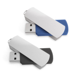 Clé USB en plastique avec clip aluminium pivotant diverses couleurs
