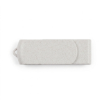 Clé USB en paille de blé avec boîtier pivotant et protecteur couleur naturel