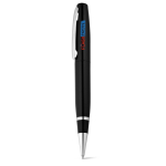 Stylo USB 2.0 impression intégrale en métal avec clip et encre noire couleur noir