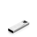 Clé USB impression intégrale aluminium mini couleur chrome satiné couleur argenté brillant avec zone d'impression