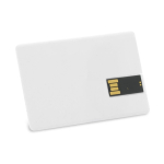 Clé USB impression intégrale au format carte de crédit couleur blanc