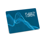 Clé USB impression intégrale au format carte de crédit couleur blanc