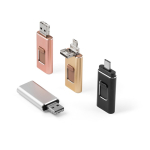 USB impression intégrale métal 4 fonctions en 1 avec clip rétractable couleur noir