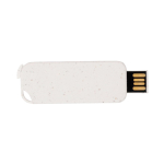 USB écologique impression intégrale en paille de blé et rectangulaire couleur naturel