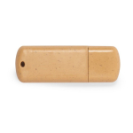 USB écologique impression intégrale en paille de blé format carré couleur naturel