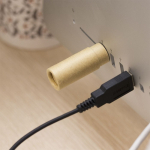 Clé USB durable cylindrique impression intégrale en carton recyclé couleur naturel