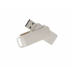 Clé USB impression intégrale avec corps et clip en métal couleur argenté