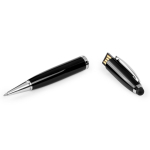 Stylo USB impression intégrale avec pointeur tactile encre noire couleur noir