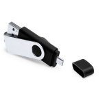 Clé USB impression intégrale avec double connexion USB et Micro USB couleur noir