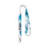 Tour de cou par sublimation en couleur, sur mesure, fabriqué en Europe couleur blanc vue principale