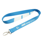 Tour de cou en RPET en quadrichromie, sur mesure, fabriqué en Europe couleur blanc