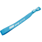 Bracelet en RPET pour sublimation, sur mesure, fabriqué en Europe couleur blanc