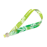 Bracelet en RPET pour sublimation, sur mesure, fabriqué en Europe couleur blanc