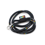 Cordon tubulaire sur mesure pour quadrichromie, fabriqué en Europe couleur blanc
