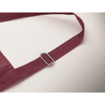 Tablier long ajustable en polycoton 240 g/m² couleur bordeaux troisième vue photographique