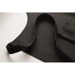 Tablier long ajustable en polycoton 240 g/m² couleur noir deuxième vue photographique