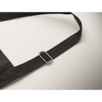 Tablier long ajustable en polycoton 240 g/m² couleur noir troisième vue photographique