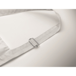 Tablier long ajustable en polycoton 240 g/m² couleur blanc troisième vue photographique