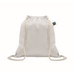 Sac en coton avec fermeture à cordon 180 g/m² couleur blanc
