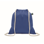Sac en coton avec fermeture à cordon 180 g/m² couleur bleu roi