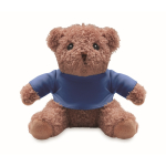 Ours en peluche avec t-shirt coloré personnalisable couleur bleu deuxième vue