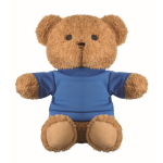 Ours en peluche avec t-shirt à personnaliser couleur bleu deuxième vue