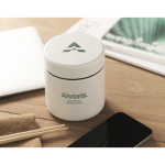 Boîte repas isotherme en inox à double paroi avec couvercle 500 ml couleur blanc vue d'ambiance principale