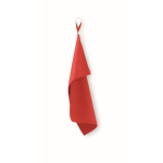 Serviette en microfibre avec sangle élastique 30x50 cm couleur rouge
