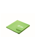 Serviette en microfibre légère à séchage rapide 50x100 cm couleur vert lime vue avec zone d'impression