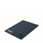 Serviette en microfibre à séchage rapide 100x150 cm couleur bleu vue avec zone d'impression