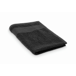 Serviette de toilette en éponge 100% coton 380 g/m² 30x50 cm couleur noir