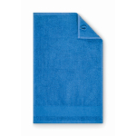Serviette de toilette en éponge 100% coton 380 g/m² 30x50 cm couleur bleu deuxième vue