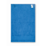Serviette de toilette en éponge 100% coton 380 g/m² 30x50 cm couleur bleu troisième vue