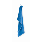 Serviette de toilette en éponge 100% coton 380 g/m² 30x50 cm couleur bleu quatrième vue