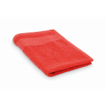 Serviette de toilette en éponge 100% coton 380 g/m² 30x50 cm couleur rouge