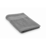 Serviette de toilette en éponge 100% coton 380 g/m² 30x50 cm couleur gris foncé