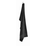 Serviette 100 % coton éponge 380 g/m² 50x100 cm couleur noir quatrième vue