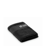 Serviette 100 % coton éponge 380 g/m² 50x100 cm couleur noir vue avec zone d'impression