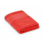 Serviette 100 % coton éponge 380 g/m² 50x100 cm couleur rouge