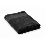 Serviette de bain 100 % coton éponge 380 g/m² 70x140 cm couleur noir
