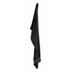 Serviette de bain 100 % coton éponge 380 g/m² 70x140 cm couleur noir quatrième vue