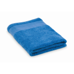 Serviette de bain 100 % coton éponge 380 g/m² 70x140 cm couleur bleu