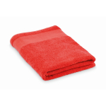 Serviette de bain 100 % coton éponge 380 g/m² 70x140 cm couleur rouge