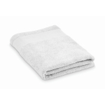 Serviette de bain 100 % coton éponge 380 g/m² 70x140 cm couleur blanc