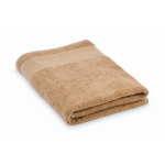 Serviette de bain 100 % coton éponge 380 g/m² 70x140 cm couleur camel