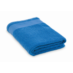 Serviette de bain 100 % coton éponge 380 g/m² 100x150 cm couleur bleu