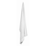 Serviette de bain 100 % coton éponge 380 g/m² 100x150 cm couleur blanc quatrième vue