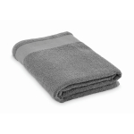 Serviette de bain 100 % coton éponge 380 g/m² 100x150 cm couleur gris foncé