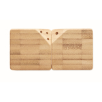 Set salière et poivrière en bambou avec connexion magnétique couleur bois neuvième vue